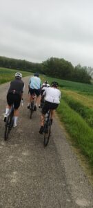 Sortie vélo conviviale avec retours de blessés et intégration d'un nouveau membre au Brugière Véloclub.
